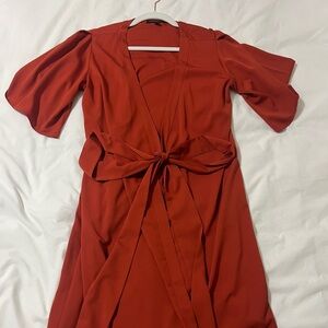 Banana Republic Terracotta Midi Dress